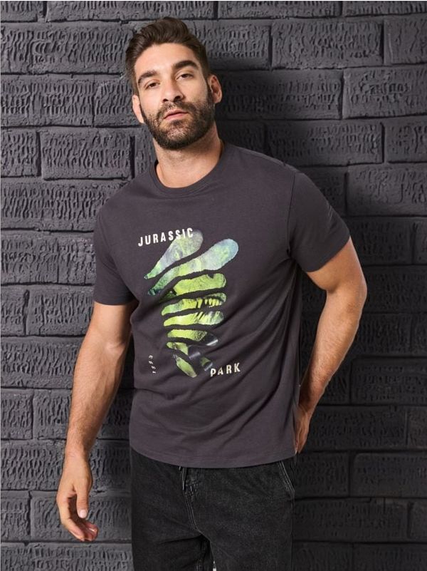 Sinsay Sinsay - Тениска Jurassic Park - тъмносиво