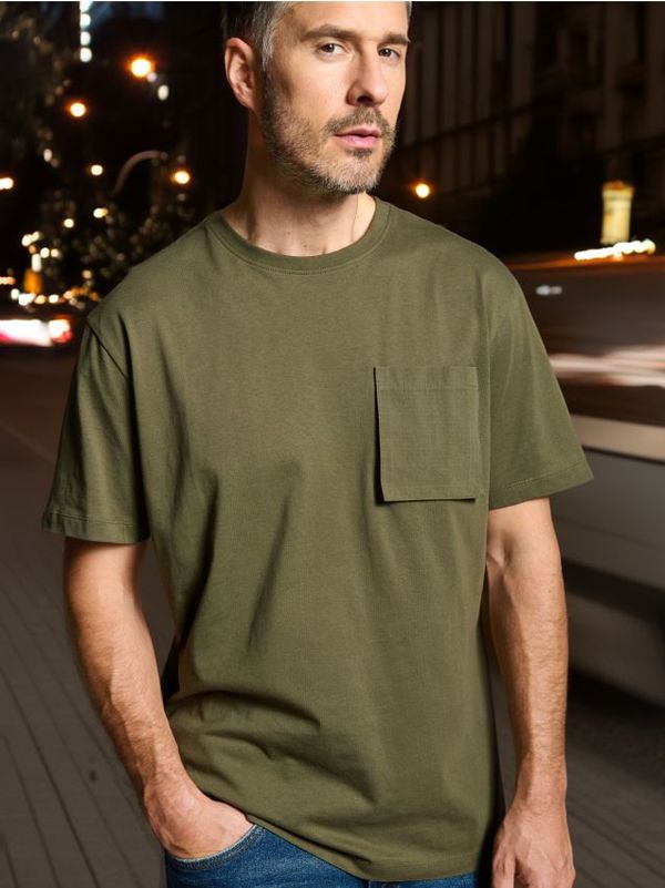 Sinsay Sinsay - Тениска - каки