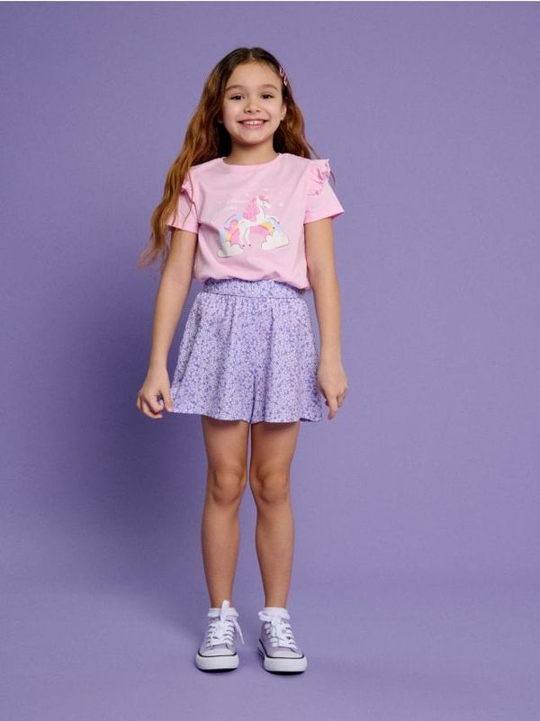 Sinsay Sinsay - Тениска - пастелнорозово