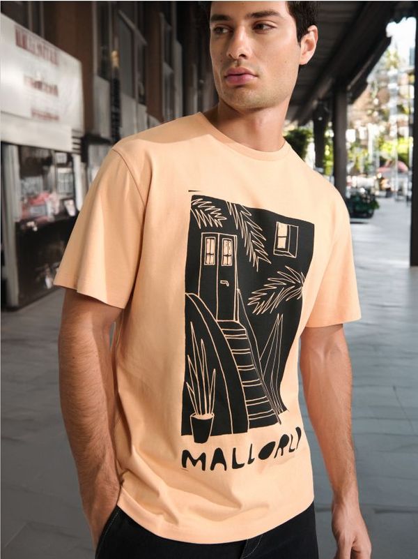 Sinsay Sinsay - Тениска - праскова