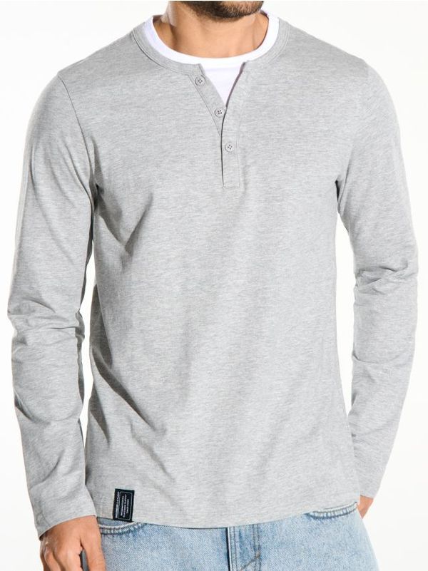 Sinsay Sinsay - Тениска с дълъг ръкав - тъмносиво