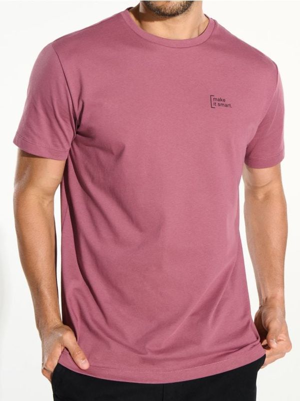 Sinsay Sinsay - Тениска с надпис - бледомораво