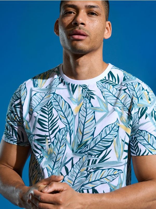 Sinsay Sinsay - Тениска с принт - бял