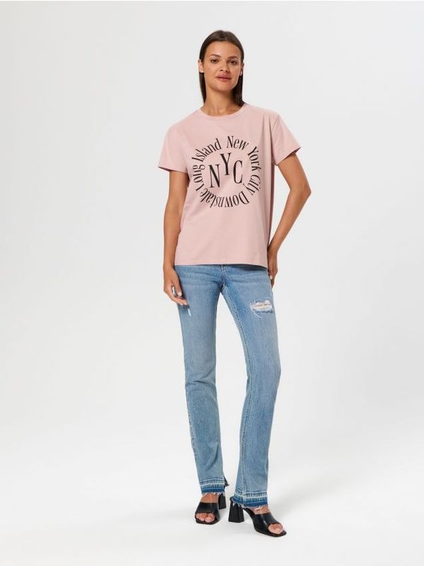 Sinsay Sinsay - Тениска с принт - розов