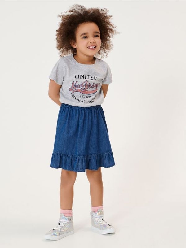 Sinsay Sinsay - Тениска с принт - Светло сиво