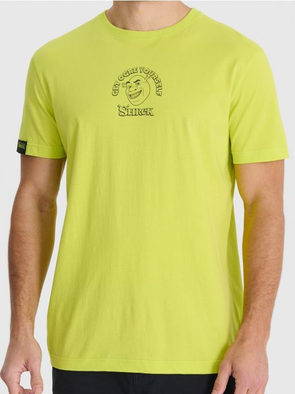 Sinsay Sinsay - Тениска Shrek - жълтозелено