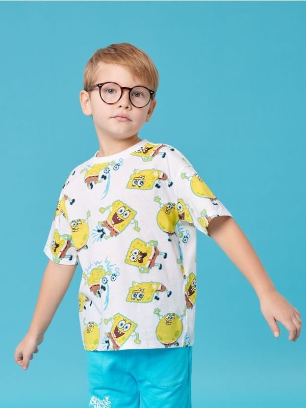 Sinsay Sinsay - Тениска SpongeBob - бял