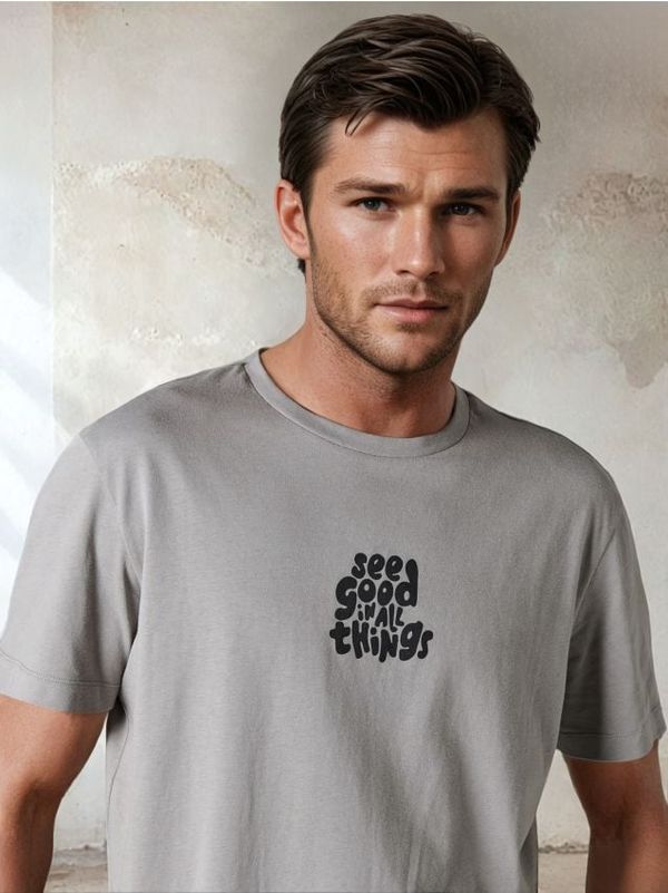 Sinsay Sinsay - Тениска - Светло сиво