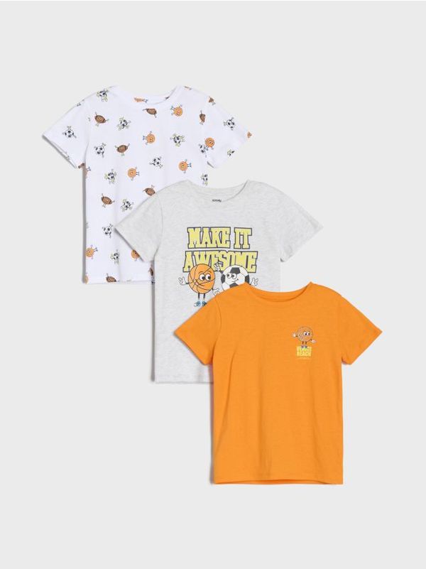 Sinsay Sinsay - Тениски, 3 броя - бял