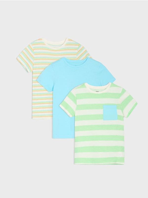 Sinsay Sinsay - Тениски, 3 броя - кремав