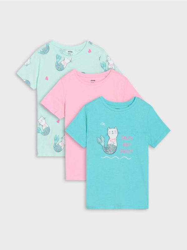 Sinsay Sinsay - Тениски, 3 броя - многоцветен