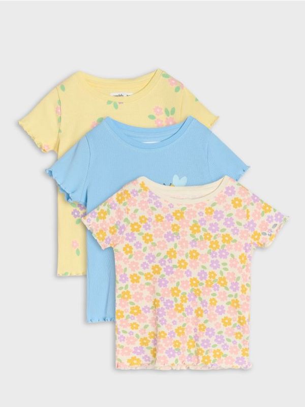 Sinsay Sinsay - Тениски, 3 броя - жълт