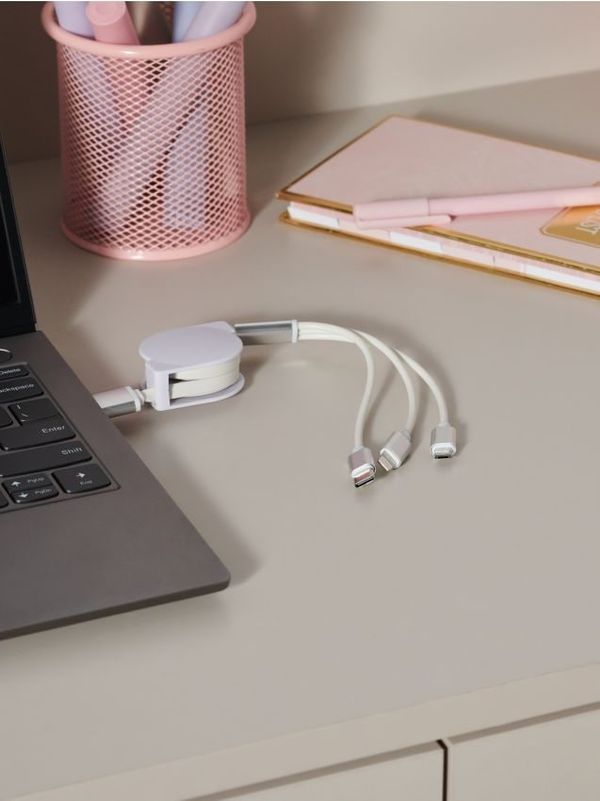 Sinsay Sinsay - USB кабел - бял