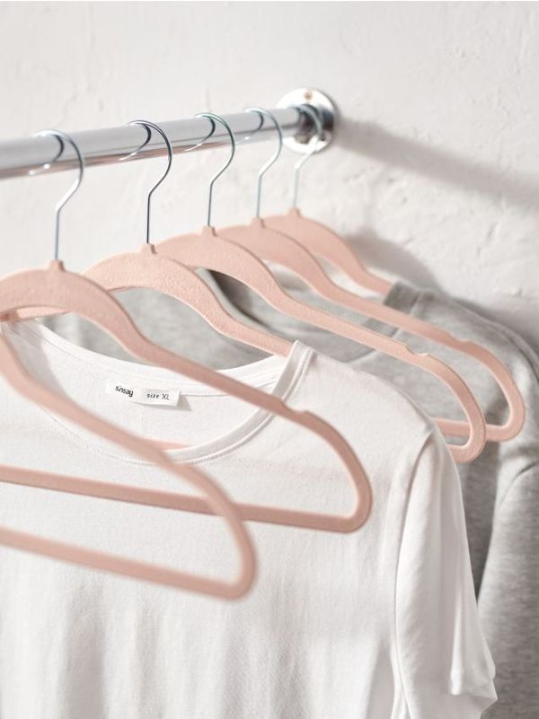 Sinsay Sinsay - Закачалки, 10 броя - пастелнорозово