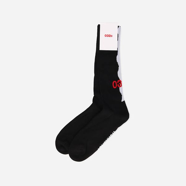 032c 032c Dazzle Socks FW22-A-1020 BLACK