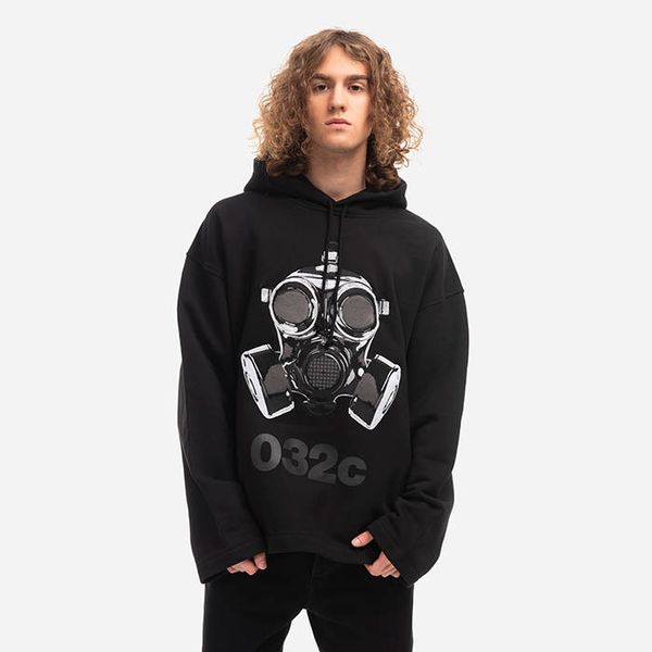 032c 032c Oversized Mask Hoodie FW22-C-2040 BLACK