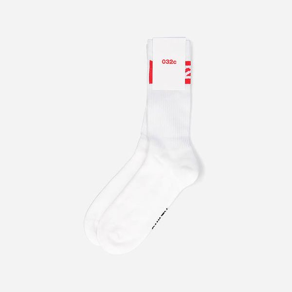 032c 032c Tape Socks FW22-A-1012 WHITE