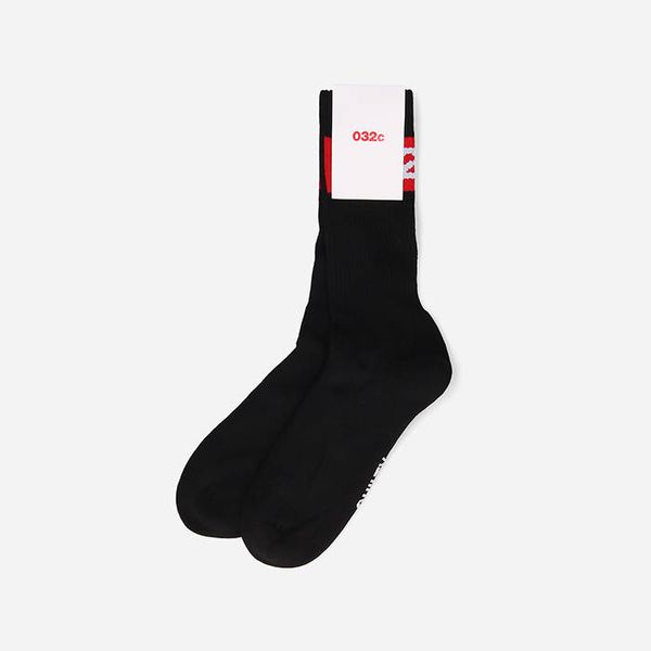 032c 032c Tape Socks FW22-A-1013 BLACK