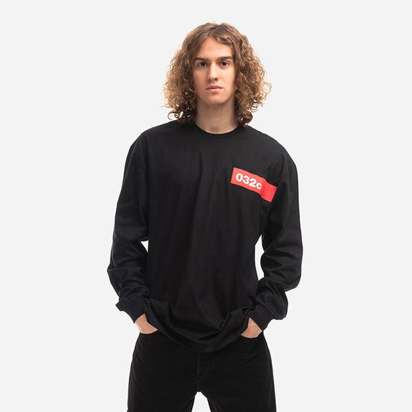 032c 032c Taped Longsleeve FW22-C-1040 BLACK