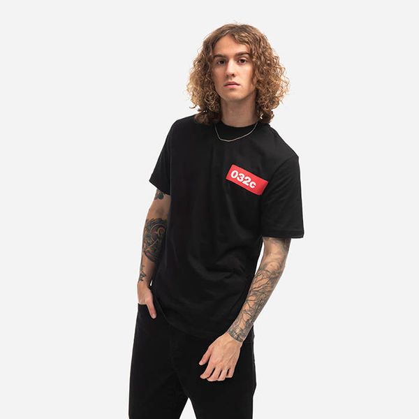 032c 032c Taped Tee FW22-C-1010 BLACK