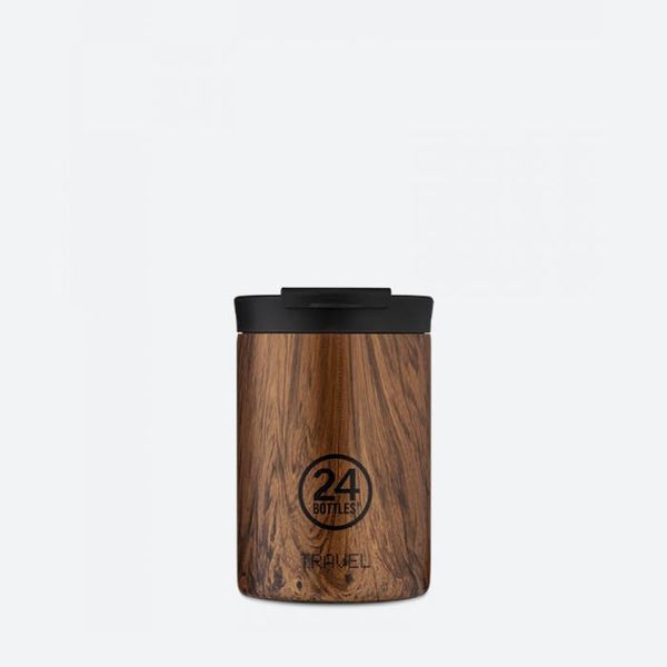 24Bottles 24Bottles Travel Tumbler 350 Sequoia Wood