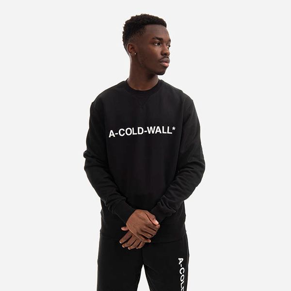 A-COLD-WALL* A-COLD-WALL* Essential Logo Crewneck ACWMW082 BLACK