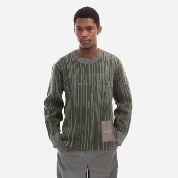 A-COLD-WALL* A-COLD-WALL* Two-Tone Jacquard Knit ACWMK074 DARK PINE GREEN