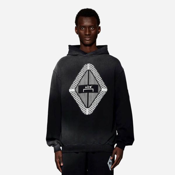 A-COLD-WALL* Мъжки суичър A-COLD-WALL* Gradient Hoodie ACWMW126 ЧЕРЕН