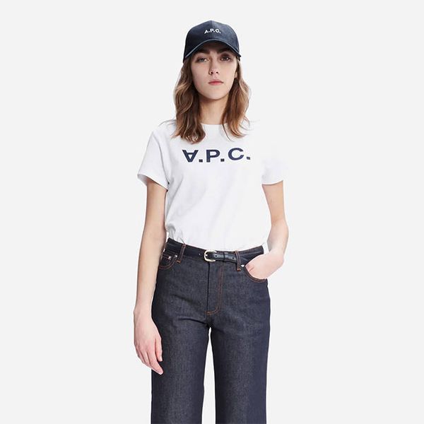 A.P.C A.P.C. T-shirt VPC Blanc COBQX-F26588 DARK NAVY