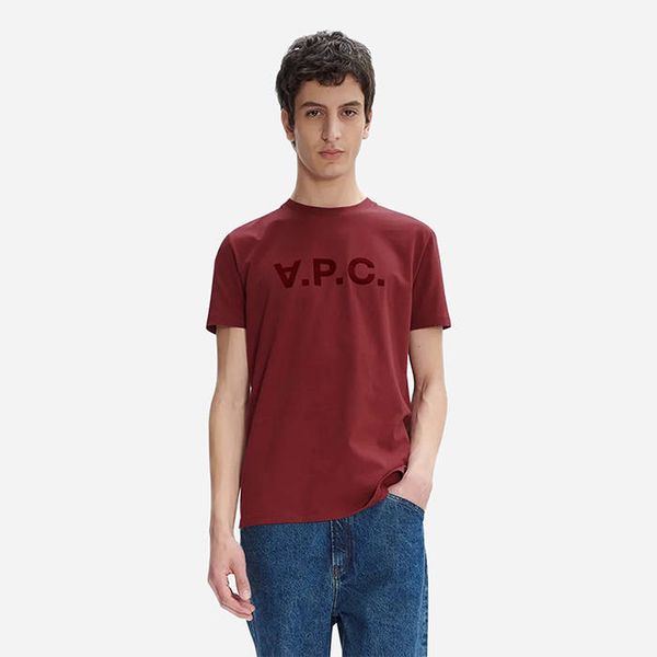A.P.C. A.P.C. T-shirt VPC Color H COBQX-H26943 BORDEAUX