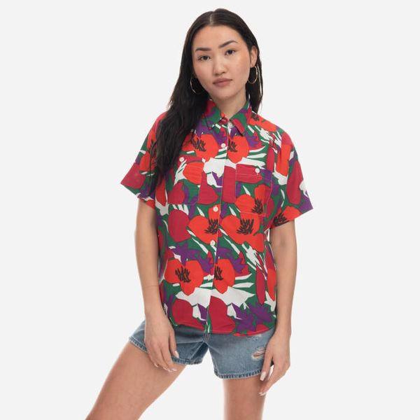 A.P.C. APC Дамска риза Zoe Shirt VIAJQ-F12504 ЧЕРВЕНА