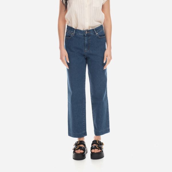 A.P.C. Дамски APC Jean New Sailor Pants COGUK-F09131 INDIGO