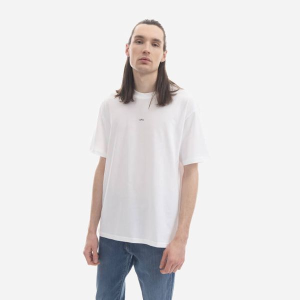 A.P.C. Мъжки t-shirt A. P. C. Кайл тениска COEIO-H26929 WHITE