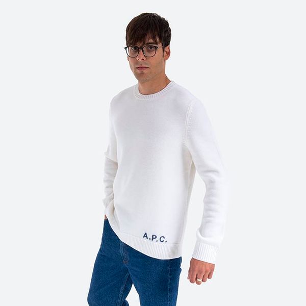 A.P.C. Пуловер A. P. C. Pull Едуард WVBAZ-h23059 бял