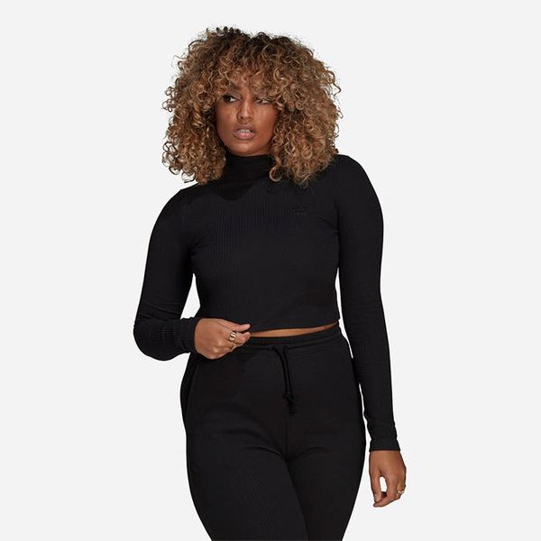 adidas Originals adidas Originals Cropped Rib Longsleeve Tee HE6905