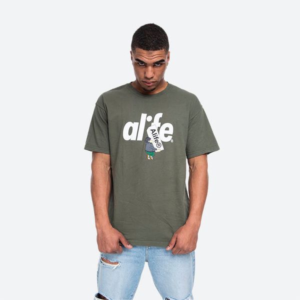 Alife Alife Boostin тениска ALISS20-58 Hunter GREEN/WHITE