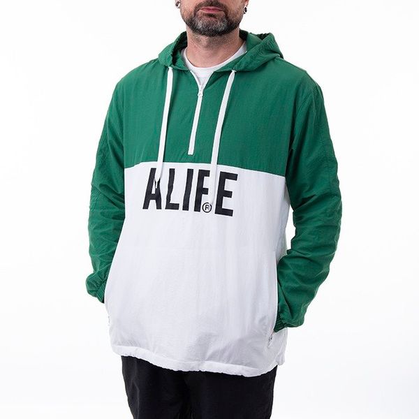 Alife Alife Half-Zip Track Jacket ALISS20-28 HUNTER GREEN/WHITE
