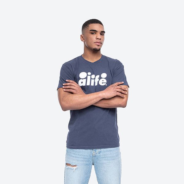 Alife Тениска Alife Bubble Logo Tee ALISS20-71 NAVY/WHITE