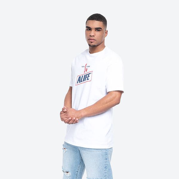 Alife Тениска Alife New York Hunger ALIFW20-52 WHITE