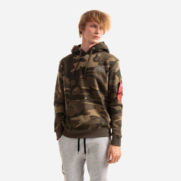 Alpha Industries Alpha Industries Back Print Hoody Camo 178318C 239