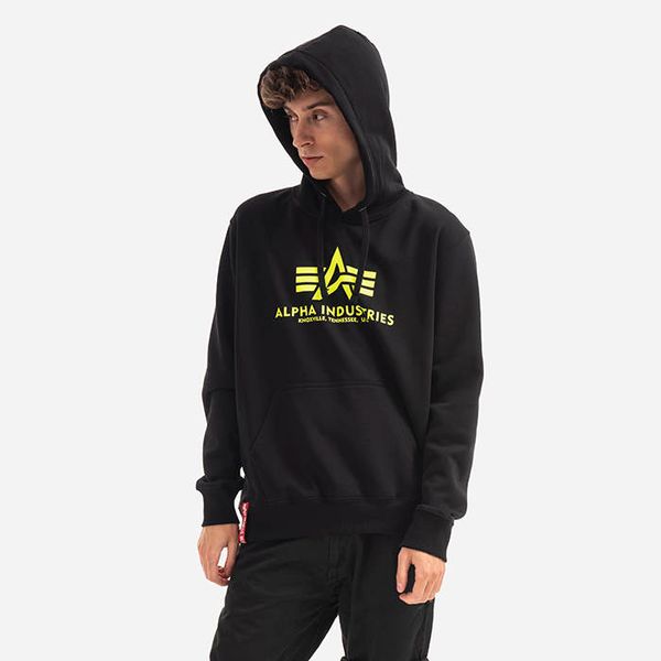 Alpha Industries Alpha Industries Basic Hoody Neon Print 178312NP 478