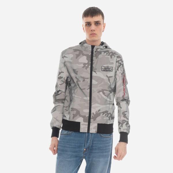 Alpha Industries Мъжко яке Alpha Industries MA-1 LW с качулка, отразяващо камуфлажно 126138RC 125