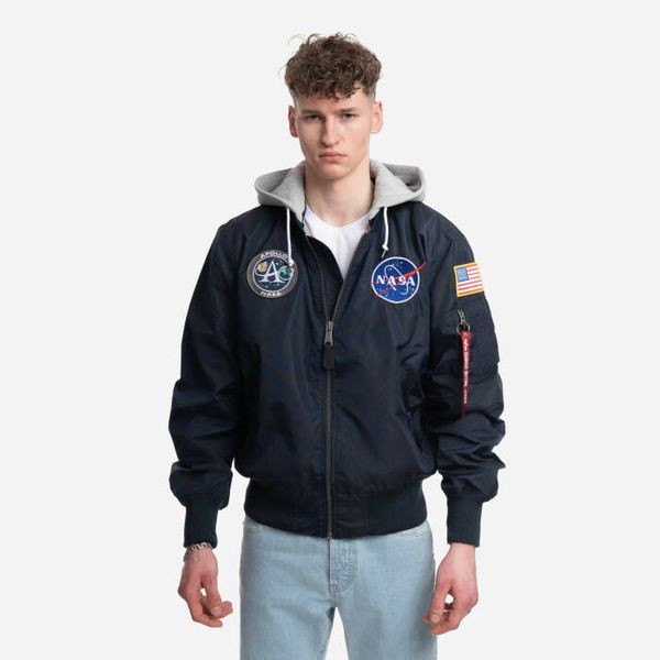 Alpha Industries Мъжко яке Alpha Industries MA-1 с качулка с цип Apollo 136106 07