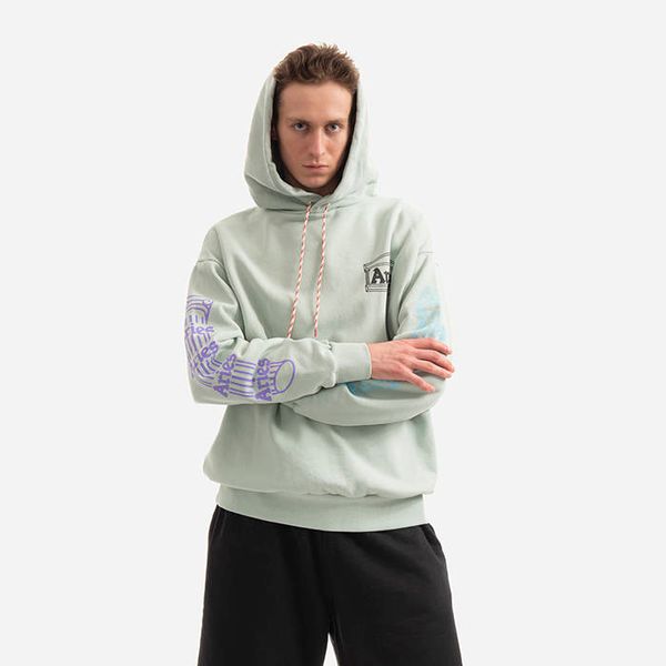 Aries Aries Column Hoodie AR20010 PALE MINT