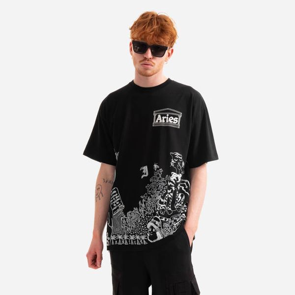 Aries Aries Doodle SS Tee AR60008 BLACK