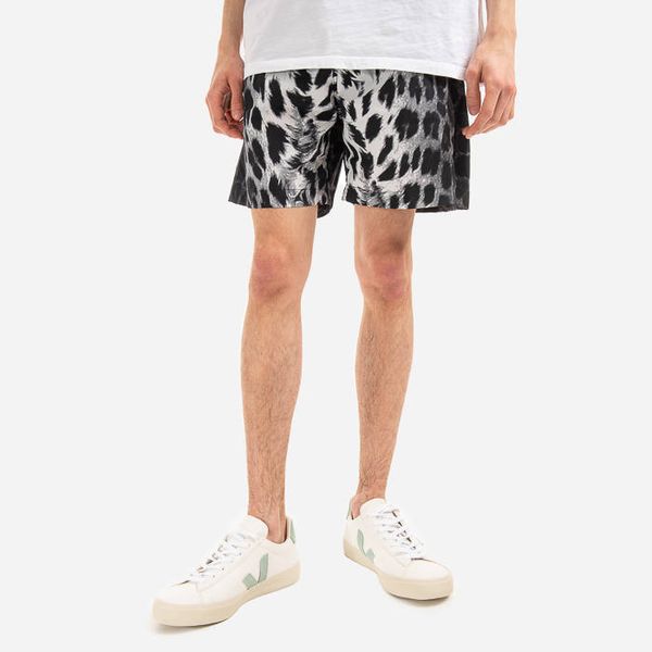 Aries Aries Leopard Board Short AR30104 WHITE