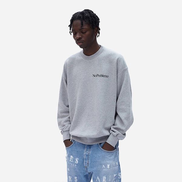 Aries Aries Mini Problemo Sweatshirt AR20009 GREY MARL