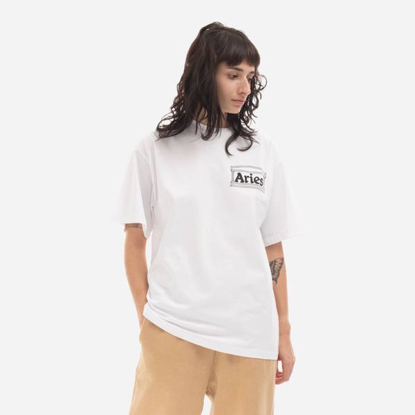 Aries Aries Temple Ss Tee AR60000 WHITE
