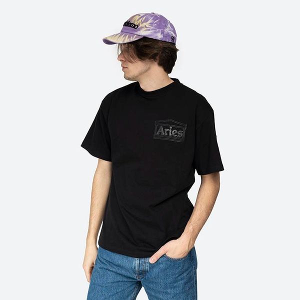 Aries Aries Temple SS Tee SRAR60000 BLACK