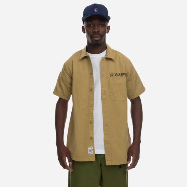 Aries Мъжка риза Aries Mini Problemo Uniform Shirt AR40114 ARMY GREEN